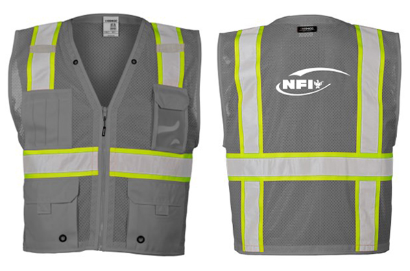 Multi-Pocket Mesh Vest - GREY